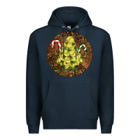 Navy Softball Leopard  Christmas Premium Hoodie - RanaPortraitStore