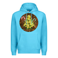 Ocean Blue Softball Leopard  Christmas Premium Hoodie - RanaPortraitStore