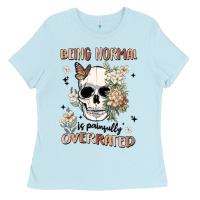 Baby Blue being normal is painfully overrated Ladies Tee - MaliasSmallBusiness