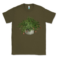 Army Green Dwarf Pomegranate Tree Illustrations Classic Tee - LillyAllenDesigns