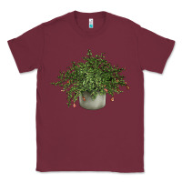 Burgundy Dwarf Pomegranate Tree Illustrations Classic Tee - LillyAllenDesigns