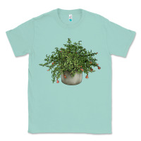 Seafoam Dwarf Pomegranate Tree Illustrations Classic Tee - LillyAllenDesigns