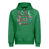 Emerald love more worry less Urban Hoodie - RacoonDesign
