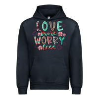 Navy love more worry less Urban Hoodie - RacoonDesign