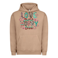 Pigment Burro love more worry less Urban Hoodie - RacoonDesign