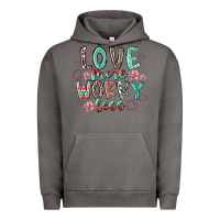 Pigment Tornado love more worry less Urban Hoodie - RacoonDesign