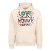 Sandshell love more worry less Urban Hoodie - RacoonDesign