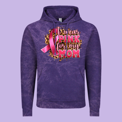 I Wear Pink For My Mom Vintage Hoodie Designed By Artiststas