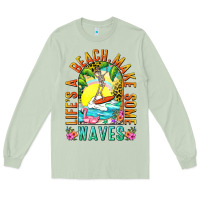 Matcha Life's a beach make some waves Long Sleeve Tee - NancyCooperArtShop