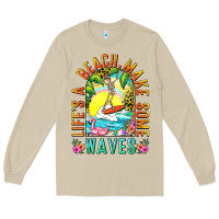Mushroom Life's a beach make some waves Long Sleeve Tee - NancyCooperArtShop