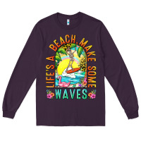 Plum Life's a beach make some waves Long Sleeve Tee - NancyCooperArtShop