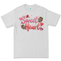 Dove Grey sweet heart Premium Tee - MaliasSmallBusiness