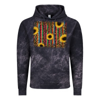 Cloud Black sunflowers serape leopard Vintage Hoodie - RanaPortraitStore