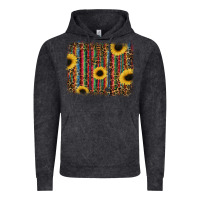 Vintage Black sunflowers serape leopard Vintage Hoodie - RanaPortraitStore