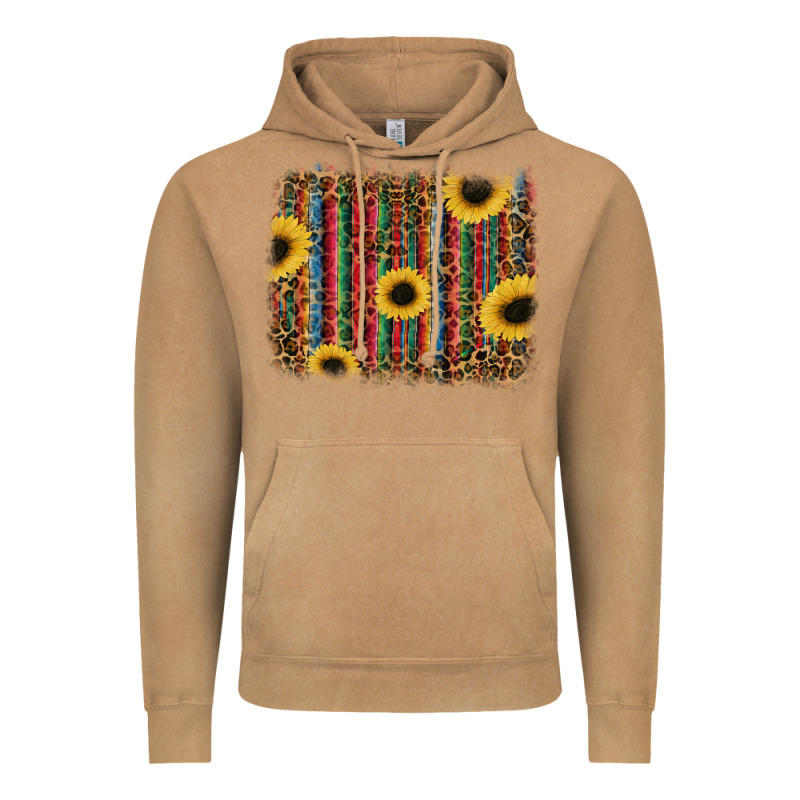 Sunflowers Serape Leopard Vintage Hoodie by RanaPortraitStore | Teevron