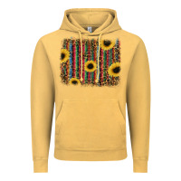 Vintage Mustard sunflowers serape leopard Vintage Hoodie - RanaPortraitStore