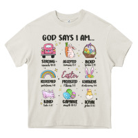 Cream christian easter Heavy Core Tee - MaliasSmallBusiness