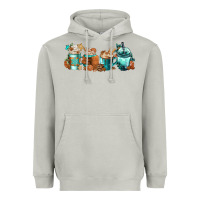Moon Dust Winter Coffee Cups Heavyweight Hoodie - FaDigitalArtStudio