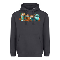 Smoke Winter Coffee Cups Heavyweight Hoodie - FaDigitalArtStudio