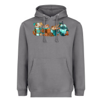Storm Winter Coffee Cups Heavyweight Hoodie - FaDigitalArtStudio