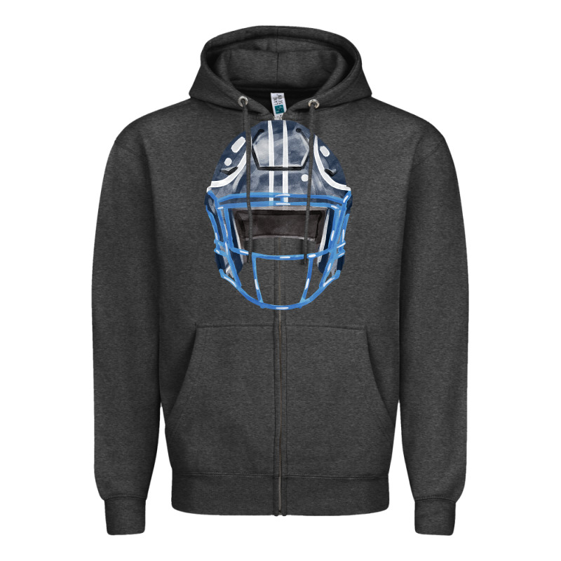 Football Helmet Fa Element 1 Zipper Hoodie by FaDigitalArtStudio | Teevron