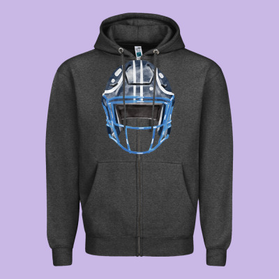 Football Helmet Fa Element 1 Zipper Hoodie Designed By Fadigitalartstudio