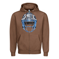 Chestnut football helmet fa element 1 Zipper Hoodie - FaDigitalArtStudio