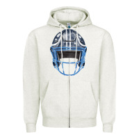 Oatmeal Heather football helmet fa element 1 Zipper Hoodie - FaDigitalArtStudio