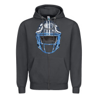 Smoke football helmet fa element 1 Zipper Hoodie - FaDigitalArtStudio