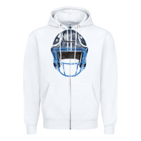 White football helmet fa element 1 Zipper Hoodie - FaDigitalArtStudio