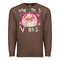 Chestnut Pink Christmas Vibes Santa Premium Sweatshirt - FaDigitalArtStudio