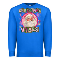 True Royal Pink Christmas Vibes Santa Premium Sweatshirt - FaDigitalArtStudio