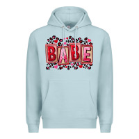 Blue Mist Valentine's Day babe Premium Hoodie - FaDigitalArtStudio
