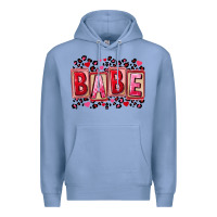 Colony Blue Valentine's Day babe Premium Hoodie - FaDigitalArtStudio