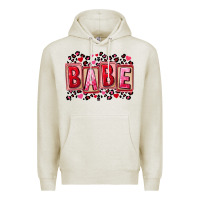 Oatmeal Heather Valentine's Day babe Premium Hoodie - FaDigitalArtStudio