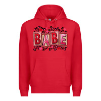 Red Valentine's Day babe Premium Hoodie - FaDigitalArtStudio