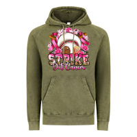 Vintage Olive strike out cancer baseball Vintage Hoodie - Artiststas