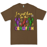 Cacao i'm just here for the crawfish Premium Tee - MaliasSmallBusiness