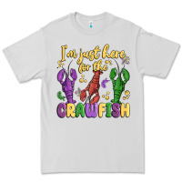 Dove Grey i'm just here for the crawfish Premium Tee - MaliasSmallBusiness