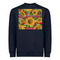 Navy mexican sunflowers Heavyweight Sweatshirt - TumblerDesignByShophia