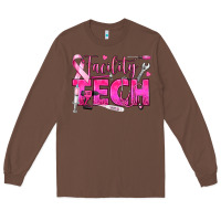 Chestnut Breast Cancer Facility Tech Long Sleeve Tee - texasbilliewilder