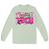 Matcha Breast Cancer Facility Tech Long Sleeve Tee - texasbilliewilder