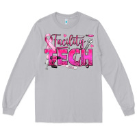 Moon Dust Breast Cancer Facility Tech Long Sleeve Tee - texasbilliewilder