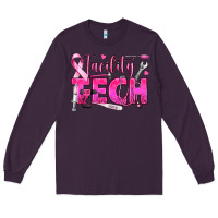 Plum Breast Cancer Facility Tech Long Sleeve Tee - texasbilliewilder