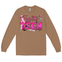 Toasted Coconut Breast Cancer Facility Tech Long Sleeve Tee - texasbilliewilder
