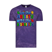 Cloud Purple see the ability not the disability Vintage Tee - Artiststas