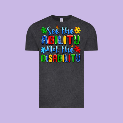 See The Ability Not The Disability Vintage Tee Designed By Artiststas