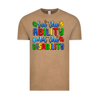 Vintage Coffee see the ability not the disability Vintage Tee - Artiststas