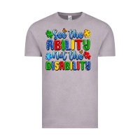 Vintage Zinc see the ability not the disability Vintage Tee - Artiststas
