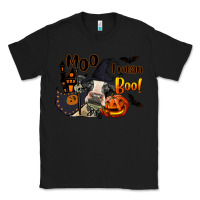 Black Moo I Mean Boo Holstein Cow Classic Tee - LillyAllenDesigns